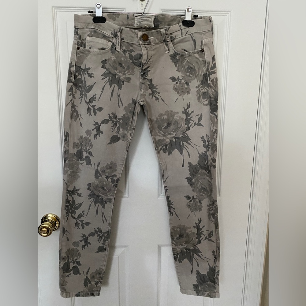 Current / Elliot Jeans - Gray Flower Pattern - image 1